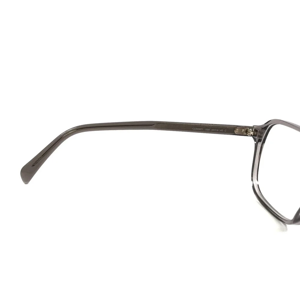 Celine Eyeglasses Frames CL50087I 020 Transparent Gray Square Full Rim 55-16-145